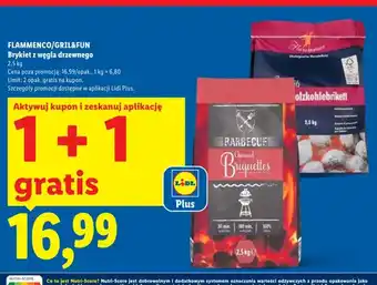 Lidl Brykiet z węgla drzewnego Flammenco oferta