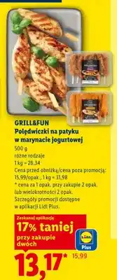 Lidl Polędwiczki na patyku w marynacie jogurtowej Grill&Fun oferta