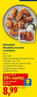 Lidl Skrzydełka z kurczaka w marynacie Grill&Fun oferta