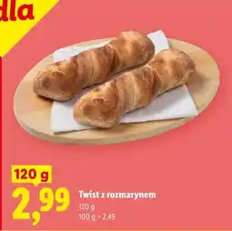 Lidl Twist z rozmarynem Piekarnia Lidla oferta