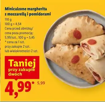 Lidl Minicalzone margherita z mozzarellą i pomidorami Piekarnia Lidla oferta