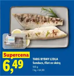 Lidl Sandacz filet ze skórą Targ Rybny Lidla oferta