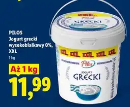 Lidl Jogurt grecki wysokobiałkowy 0% XXL Pilos oferta
