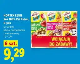 Lidl Sok 100% Psi Patrol wieloowocowy Hortex Leon oferta