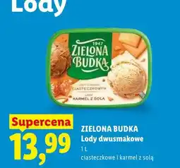 Lidl Lody dwusmakowe Zielona Budka ciasteczkowe i karmel z solą oferta