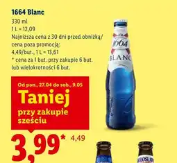 Lidl Piwo 1664 Blanc oferta