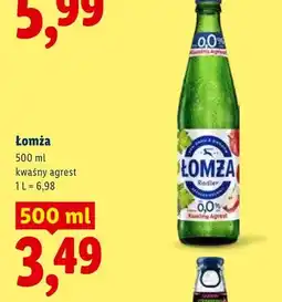 Lidl Piwo bezalkoholowe Łomża Radler 0,0% kwaśny agrest oferta