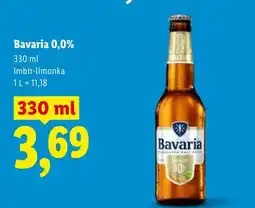 Lidl Piwo bezalkoholowe Bavaria 0,0% imbir-limonka oferta