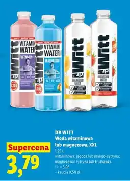 Lidl Woda magnezowa truskawka Dr Witt XXL oferta