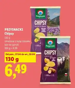 Lidl Chipsy ser górski Przysnacki oferta