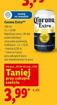 Lidl Piwo Corona Extra oferta