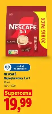 Lidl Napój kawowy 3 w 1 Classic Nescafé Big Pack oferta