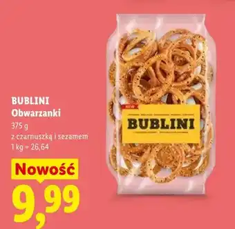 Lidl Obwarzanki z czarnuszką i sezamem Bublini oferta