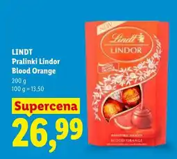 Lidl Pralinki Lindor Blood Orange Lindt oferta