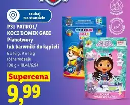 Lidl Barwniki do kąpieli Koci Domek Gabi oferta