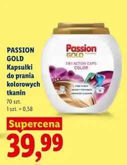 Lidl Kapsułki do prania kolorowych tkanin Passion Gold 3in1 Action Caps Color oferta