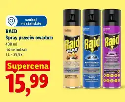 Lidl Spray przeciw owadom Raid Max oferta