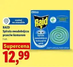 Lidl Spirala owadobójcza przeciw komarom Raid oferta