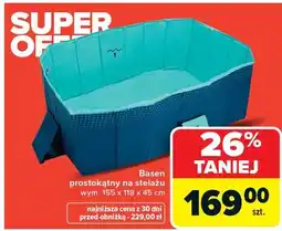 Carrefour Basen prostokątny na stelażu oferta