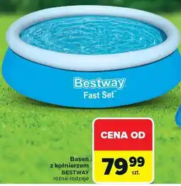 Carrefour Basen z kołnierzem BESTWAY oferta
