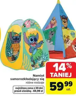 Carrefour Namiot samorozkładający się oferta