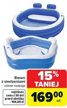 Carrefour Basen z siedzeniami oferta