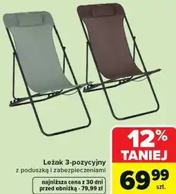 Carrefour Leżak 3-pozycyjny oferta