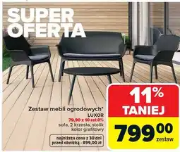 Carrefour Zestaw mebli ogrodowych LUXOR oferta