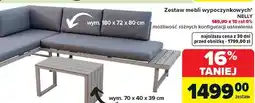 Carrefour Zestaw mebli wypoczynkowych NELLY oferta
