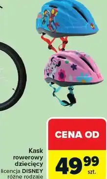 Carrefour Kask rowerowy dziecięcy licencja DISNEY różne rodzaje oferta
