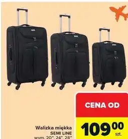 Carrefour Walizka miękka SEMI LINE wym. 20, 24, 28 oferta