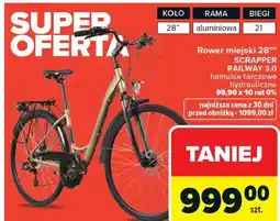 Carrefour Rower miejski 28 SCRAPPER RAILWAY 3.0 oferta