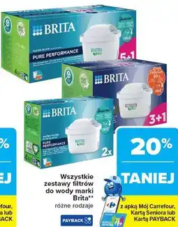 Carrefour Wszystkie zestawy filtrów do wody marki Brita oferta
