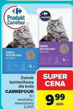 Carrefour Żwirek bentonitowy dla kota CARREFOUR oferta