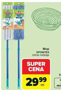 Carrefour Mop SPONTEX różne rodzaje oferta