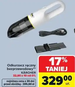 Carrefour Odkurzacz ręczny bezprzewodowy** KÄRCHER oferta