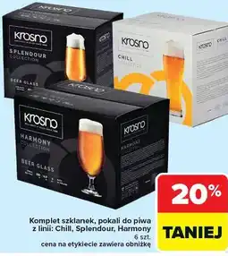 Carrefour Komplet szklanek, pokali do piwa z linii: Chill, Splendour, Harmony oferta