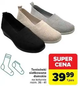 Carrefour Tenisówki siatkowane damskie oferta