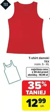 Carrefour T-shirt damski TEX oferta