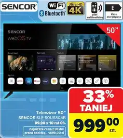 Carrefour Telewizor 50 SENCOR SLE 50US804B oferta
