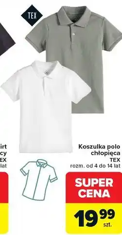 Carrefour Koszulka polo chłopięca TEX oferta