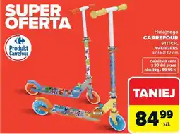 Carrefour Hulajnoga CARREFOUR STITCH, AVENGERS koła ø 12 cm oferta