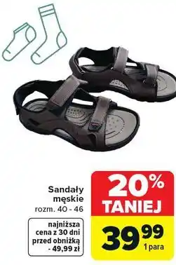 Carrefour Sandały męskie oferta