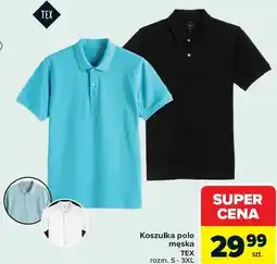 Carrefour Koszulka polo męska TEX oferta