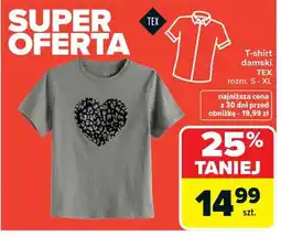 Carrefour T-shirt damski rozm. s-xl Tex oferta