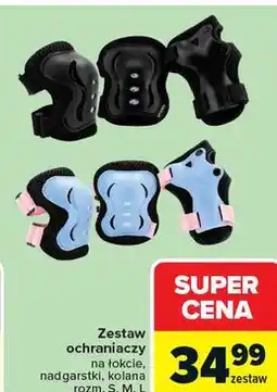 Carrefour Zestaw ochraniaczy na łokcie, nadgarstki, kolana rozm. S, M, L oferta