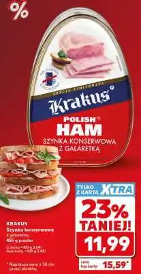 Kaufland KRAKUS Szynka konserwowa z galaretką oferta