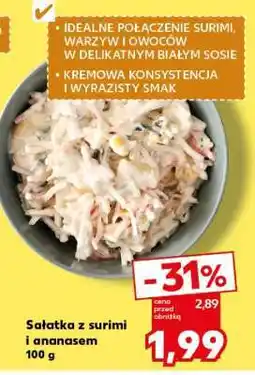Kaufland Sałatka z surimi i ananasem 100 g oferta