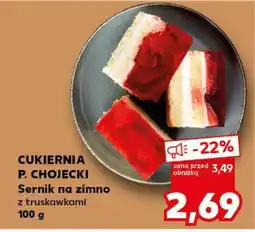 Kaufland Sernik na zimno z truskawkami 100 g oferta