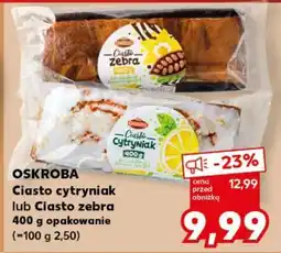 Kaufland Ciasto cytryniak lub Ciasto zebra oferta